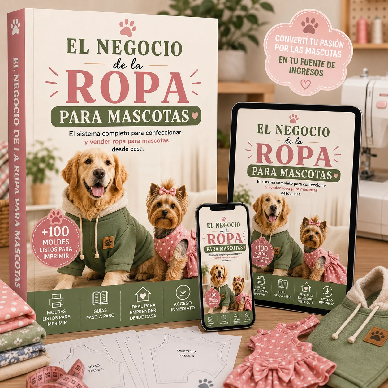 EL NEGOCIO DE LA ROPA PARA MASCOTAS +5 BONOS DE REGALO