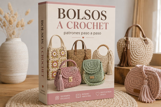 BOLSOS A CROCHET (+100 DISEÑOS) + BONOS DE REGALO